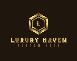 Luxury Hexagon Corporate logo design