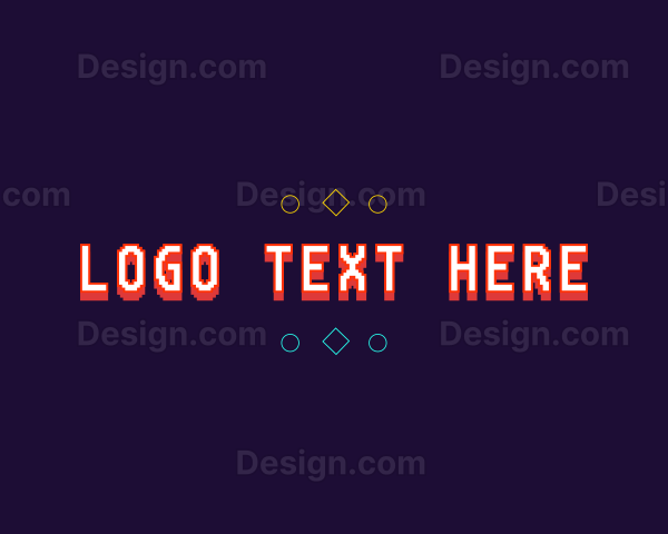 Pixel Gaming Wordmark Logo
