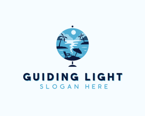 Tourist Getaway Island logo design