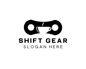 Gear Chain Mechanic Cafe logo design