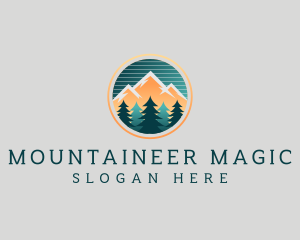 Mountain Trekking Outdoor logo design