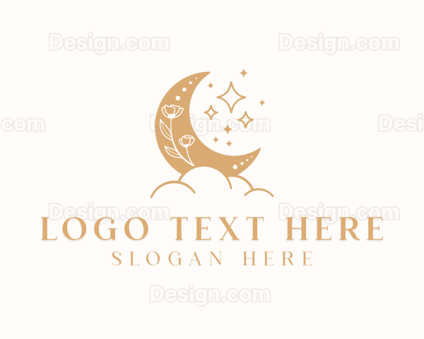 Moon Floral Jeweler Logo