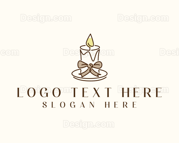 Candle Ribbon Decor Logo