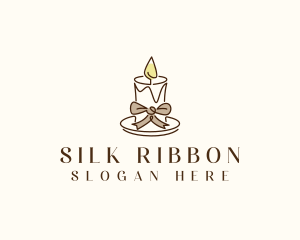 Candle Ribbon Decor logo design