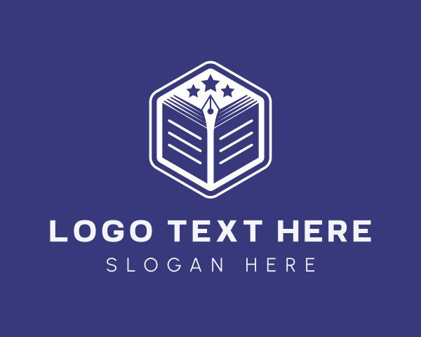 Hexagon Pen Book logo