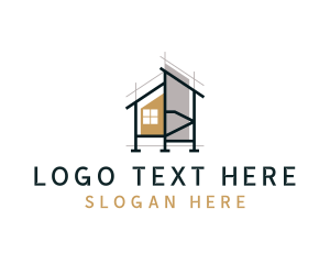 Scaffolding - House Architecture Property logo design
