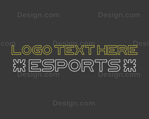 Esport Gaming Text Logo | BrandCrowd Logo Maker Logo