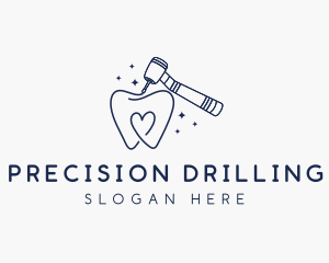 Dental Tooth Drill logo design