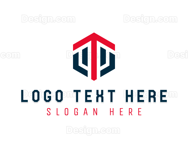 Hexagon Business Letter T Logo