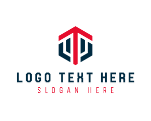 Hexagon Business Letter T Logo