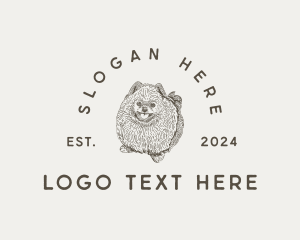 Pomeranian Dog Pet logo