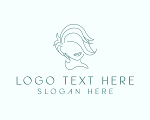 Simple Minimalistic Girl Logo