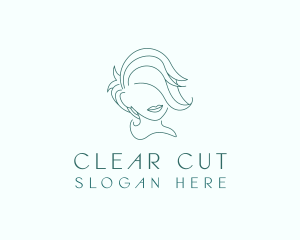 Simple Minimalistic Girl logo design