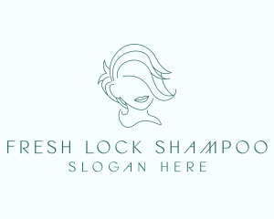 Simple Minimalistic Girl logo design