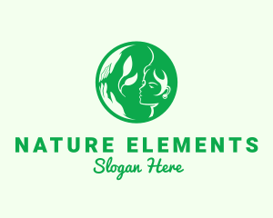 Nature Conservation Woman  logo design