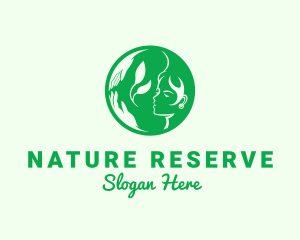 Nature Conservation Woman  logo design