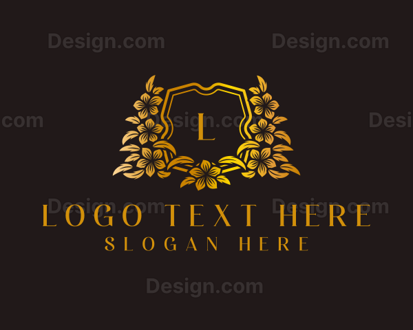 Deluxe Floral Wreath Logo