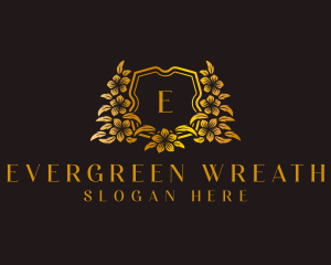 Deluxe Floral Wreath logo design