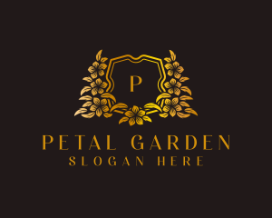 Deluxe Floral Wreath logo design