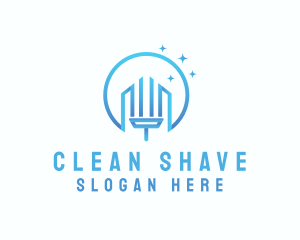 Sparkle Cleaning Squeegee logo design