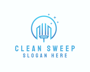 Sparkle Cleaning Squeegee logo design