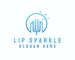 Sparkle Cleaning Squeegee logo design