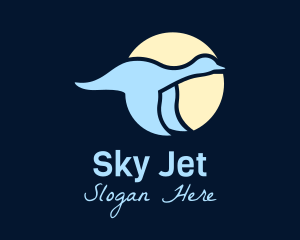 Flying Swan Silhouette logo