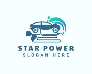 Water Car Pressure Washer logo design