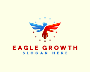 Aviary Eagle Star logo design