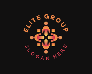 People Teamwork Group logo design