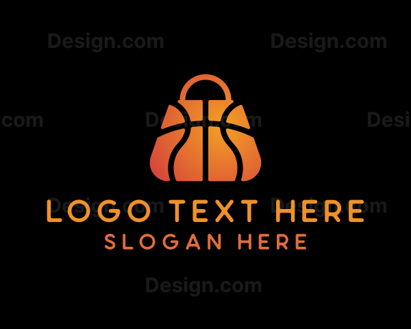 Basketball Sports Gear Shopping Logo