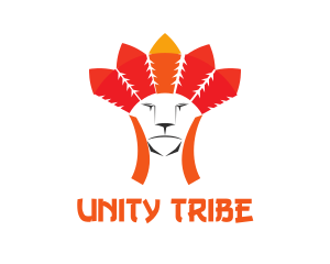 Tribe Feathers Lion logo