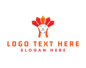 Tribe Feathers Lion logo