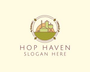 Hop Farm Brewery logo design