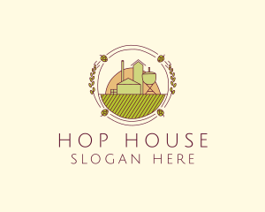 Hop Farm Brewery logo design