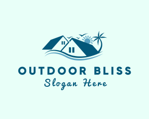 Beach House Resort logo design