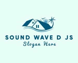 Beach House Resort logo design