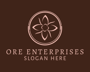 Luxury Cosmetic Flower  Logo