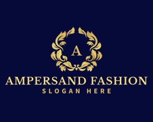 Luxury Wreath Hotel logo design