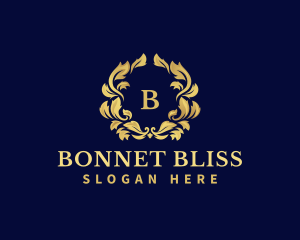 Luxury Wreath Hotel logo design