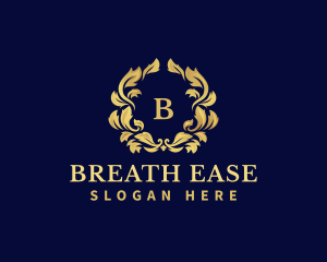 Luxury Wreath Hotel logo design