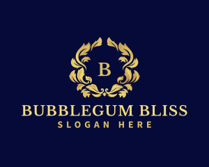 Luxury Wreath Hotel logo design