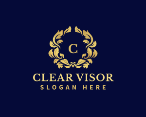 Luxury Wreath Hotel logo design