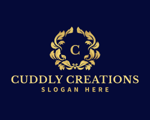 Luxury Wreath Hotel logo design