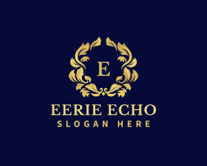 Luxury Wreath Hotel logo design