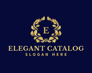 Luxury Wreath Hotel logo design