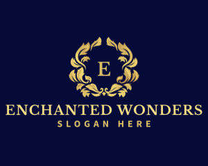 Luxury Wreath Hotel logo design