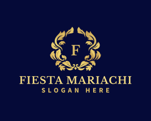 Luxury Wreath Hotel logo design