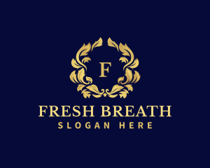 Luxury Wreath Hotel logo design