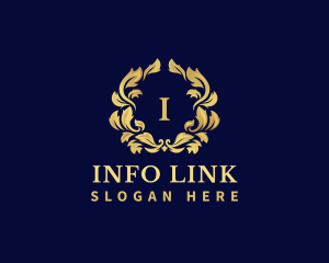 Luxury Wreath Hotel logo design